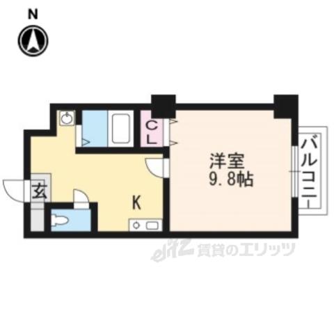 セントフローレンスONE(1K/1階)の間取り写真