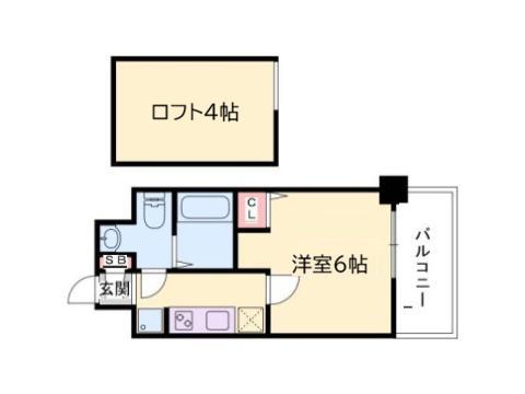 エステムコート神戸県庁前IV GRANDIO(1K/5階)の間取り写真