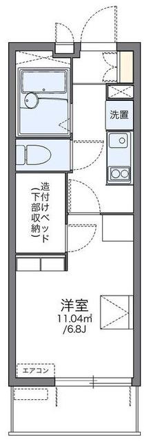 レオパレス生麦駅前(1K/1階)の間取り写真
