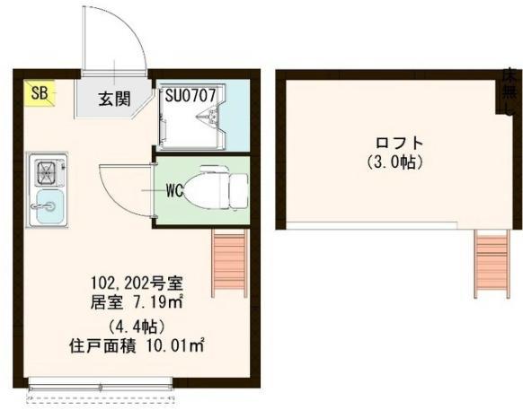 レジデンス中野本町(ワンルーム/1階)の間取り写真