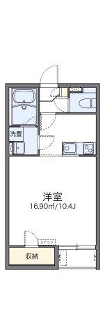 レオネクストI参番館(1K/1階)の間取り写真