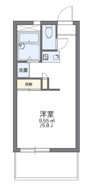 レオパレストウィンクル妙典A(1K/2階)の間取り写真