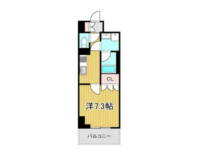 オープンブルーム綾瀬(1K/5階)の間取り写真