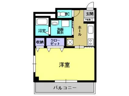 シールドソード(1K/2階)の間取り写真