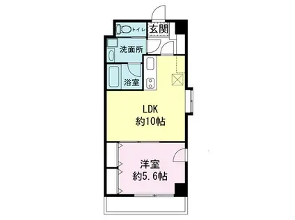 アヴェニール長泉(1LDK/4階)の間取り写真