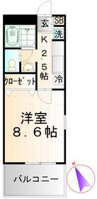 アヴリオ戸塚(1K/3階)の間取り写真