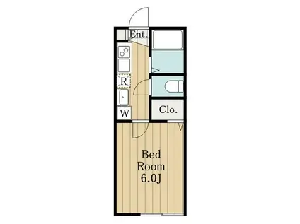 ルグラン武蔵野関町(1K/1階)の間取り写真