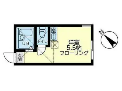 HAWK FIVE(ワンルーム/2階)の間取り写真