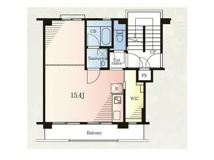 ホシノタニ団地(ワンルーム/4階)の間取り写真