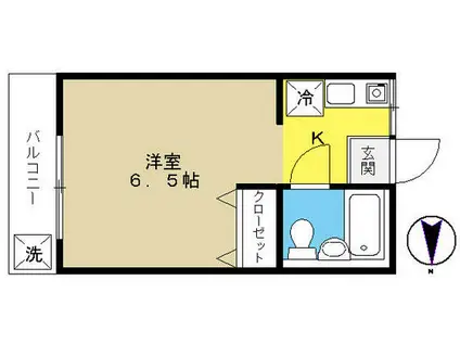 タウンコート目白(ワンルーム/2階)の間取り写真