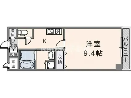 コンフォートエヌズ(1K/5階)の間取り写真