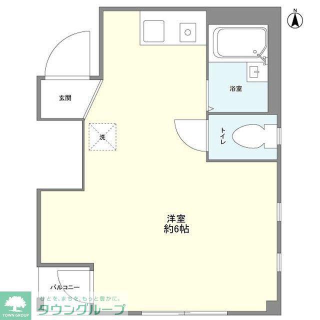 プチメゾン深沢(ワンルーム/2階)の間取り写真