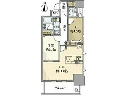プレサンスロジェ名古屋久屋大通公園(1SLDK/6階)の間取り写真