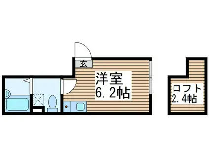 マーレ梅島(ワンルーム/3階)の間取り写真