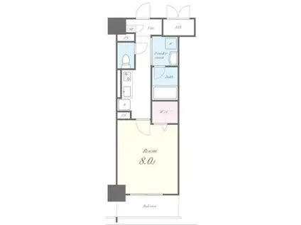 ル・ソレイユ(1K/9階)の間取り写真