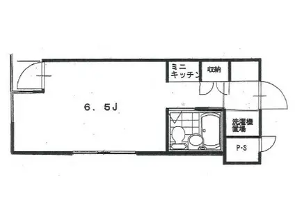 ペガサスマンション十条(ワンルーム/4階)の間取り写真