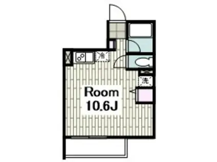 レアルタウン湘南(ワンルーム/2階)の間取り写真