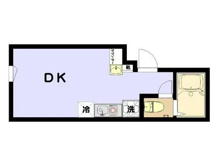 アールヒルズ日本橋(ワンルーム/3階)の間取り写真