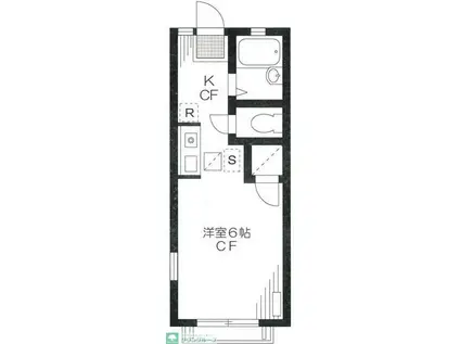 ハイツ伊藤(1K/1階)の間取り写真