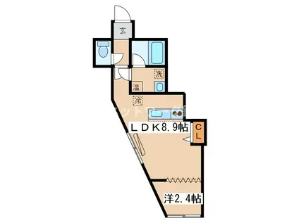 A.P.YOU(1LDK/1階)の間取り写真