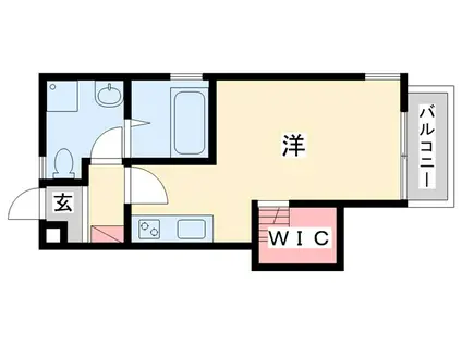 入メゾン緑が丘東(ワンルーム/1階)の間取り写真