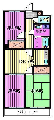 ニューホーム寿(3DK/2階)の間取り写真