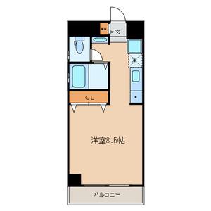 ジュネス石原(ワンルーム/2階)の間取り写真
