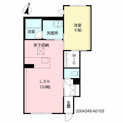 シャーメゾン八幡(1LDK/1階)の間取り写真
