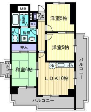 リアライズ上福岡(3LDK/4階)の間取り写真