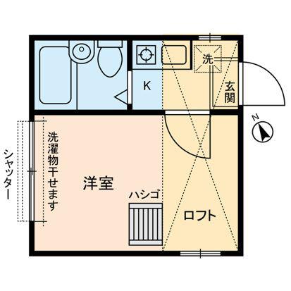 87HOUSE03(1K/1階)の間取り写真