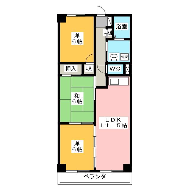 LEGEND(3LDK/1階)の間取り写真