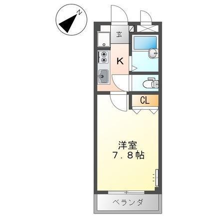 フェニックス(1K/2階)の間取り写真