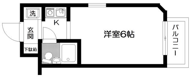 日神パレス下落合(ワンルーム/3階)の間取り写真