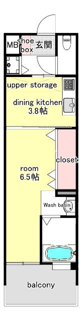 NO48 PROJECT2100博多(1DK/10階)の間取り写真