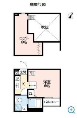 グラン フェリシア(ワンルーム/1階)の間取り写真