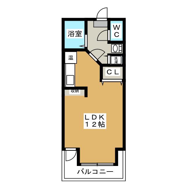 ウィンベル東館(ワンルーム/3階)の間取り写真