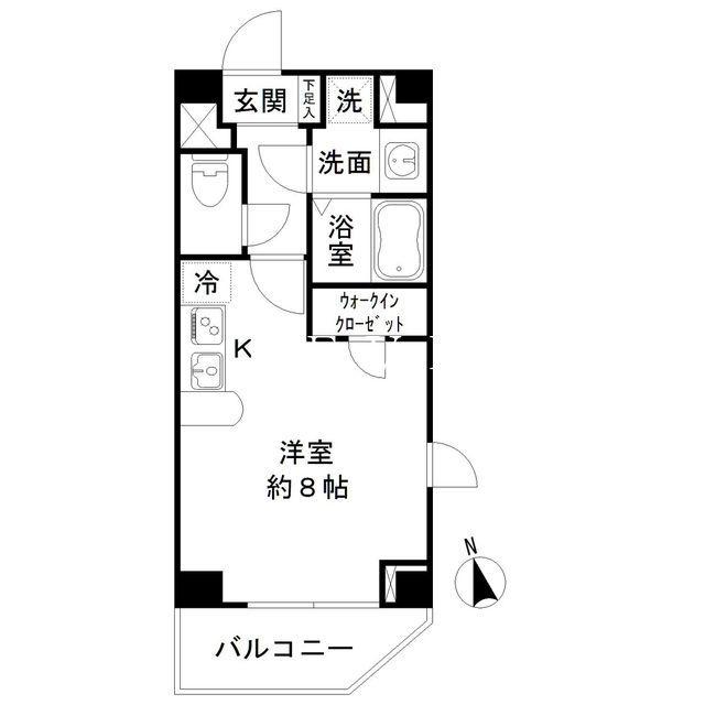 リテラス九段南(ワンルーム/5階)の間取り写真