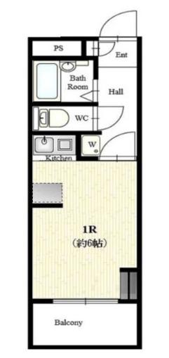 フリービング新宿(ワンルーム/2階)の間取り写真