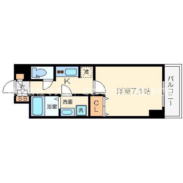 エスレジデンス本町マークス(1K/5階)の間取り写真