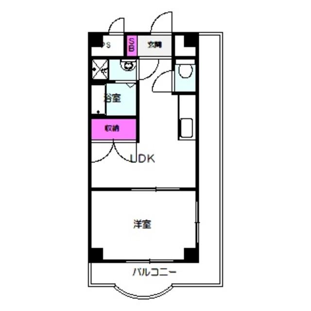 ハイツヒルトンパートIII(1LDK/5階)の間取り写真