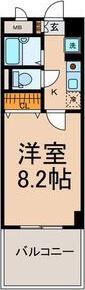 JOINDRE東山(1K/2階)の間取り写真
