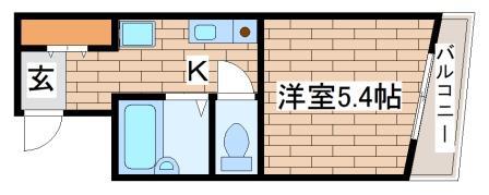 セルブ板宿(1K/2階)の間取り写真