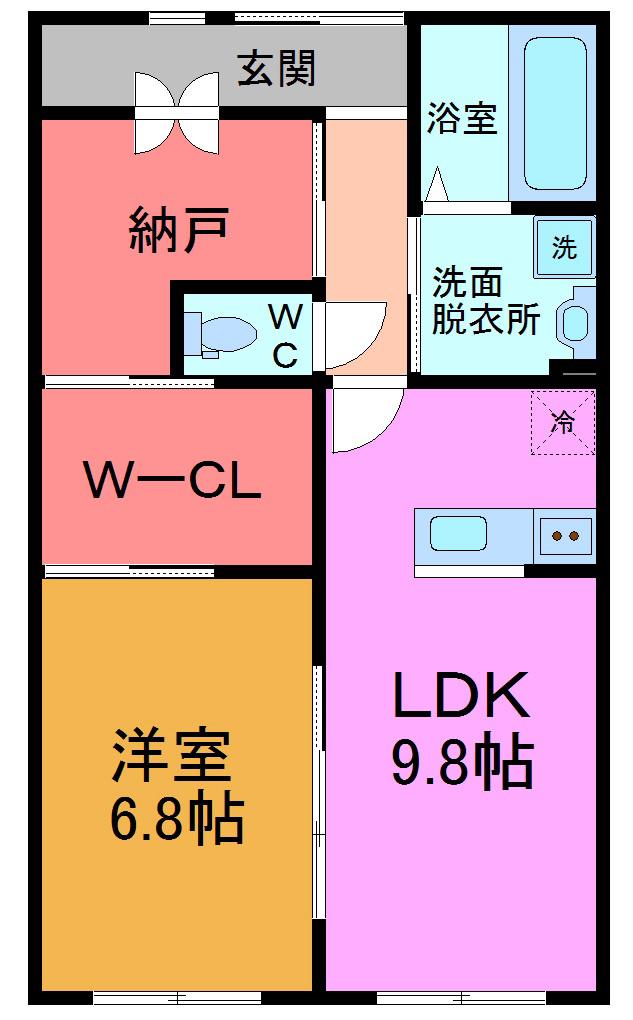 QUEUE DE CHIEN 2ER(1SLDK/3階)の間取り写真