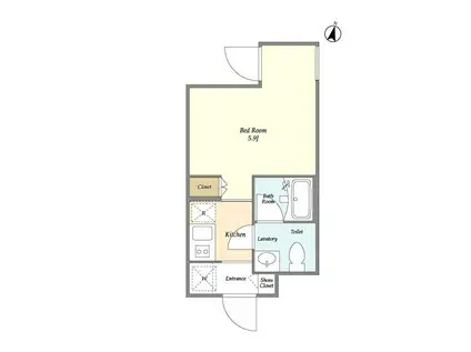 THE RESIDENCE DDI NERIMA(1K/3階)の間取り写真