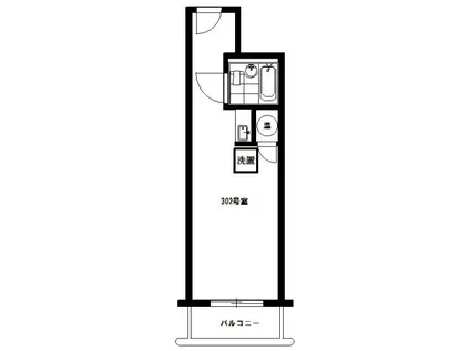 明君モナーク九段(ワンルーム/3階)の間取り写真