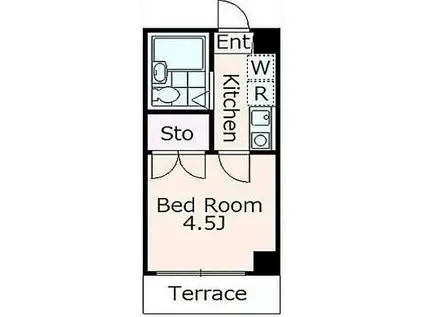 ランドフォレスト板橋徳丸(1K/3階)の間取り写真
