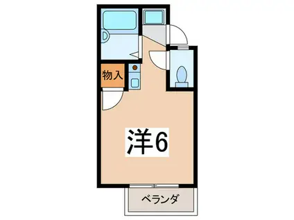 メゾンZ(ワンルーム/2階)の間取り写真