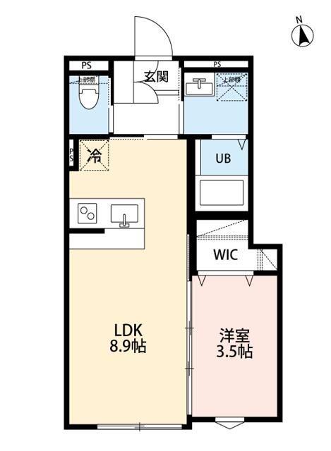 ROBOT HOME 三ノ輪(1LDK/2階)の間取り写真