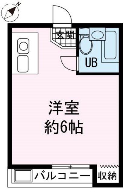 レスパーニャヨシノA棟(ワンルーム/3階)の間取り写真