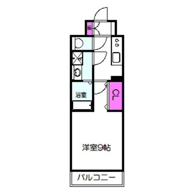ララプレイス大阪城公園ノルド(1K/5階)の間取り写真